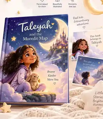 Taleyah personalized illustrated hardcover book